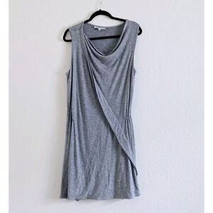 WAYNE Gray Wool Blend  Sleeveless Cinch Back Dress Size Large